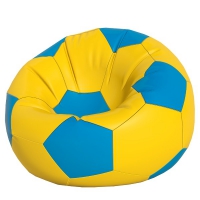 Кресло-мешок Мяч макси желтый с синим
