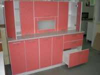 Кухонный гарнитур Магнолия 1,8 м коралл